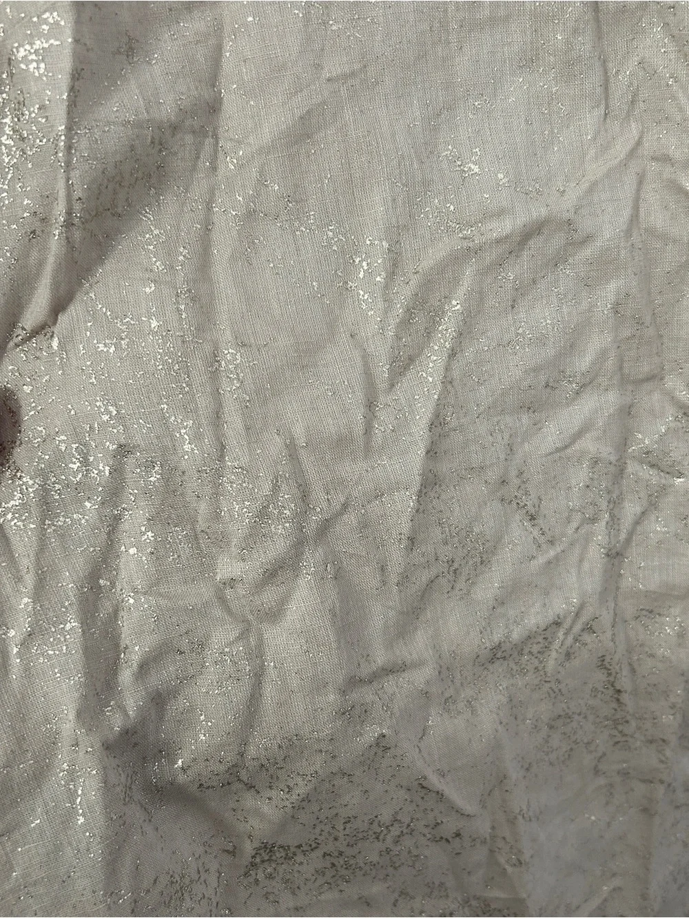 Unbranded Linen Blend Shimmer Detail Vneck Sleeveless Blouse Size XL - “Meline”